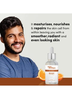 Man Matters Rejuv Face Serum | Radiant Skin, Fights Acne, Acne Scars, Aging & Dark Spots | 10% Niacinamide & 2% Kakadu Plum (The Purest Form Of Vitamin C) | Co-Created By Dermatologists | 30 Ml  - Image 4