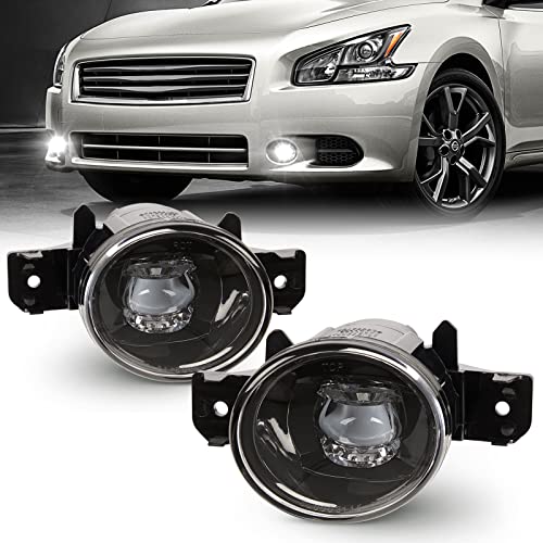 WEZEMLIGHT New Version LED Fog Light Replacement For 2004-2018 Nissan Sentra /11-14 Nissan Maxima/07-up Altima Sedan/ 14-16 Rogue/ 08-10 Infiniti M35/M45/10-11 G37 1-Pair (Includes harness switches) - Image 2