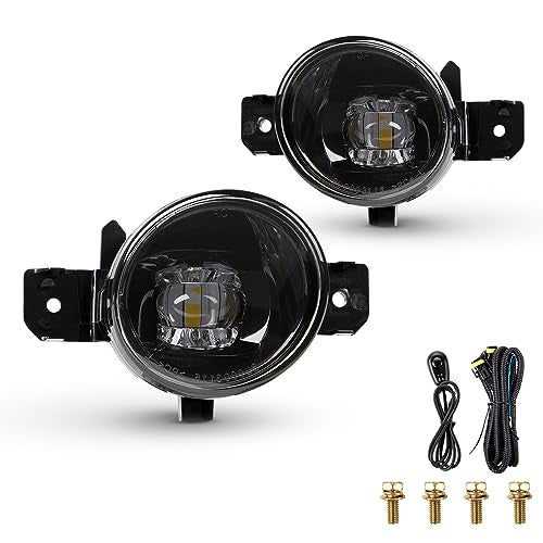 WEZEMLIGHT New Version LED Fog Light Replacement For 2004-2018 Nissan Sentra /11-14 Nissan Maxima/07-up Altima Sedan/ 14-16 Rogue/ 08-10 Infiniti M35/M45/10-11 G37 1-Pair (Includes harness switches) - Image 1