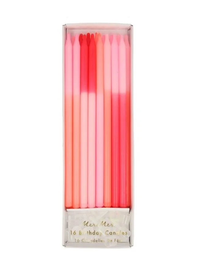 Meri Meri Pink Colour Block Candles