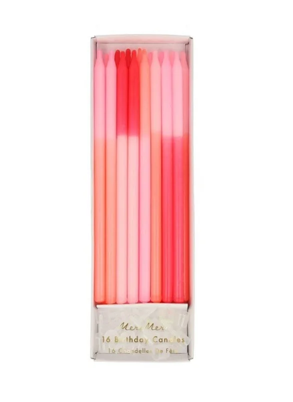 Meri Meri Pink Colour Block Candles