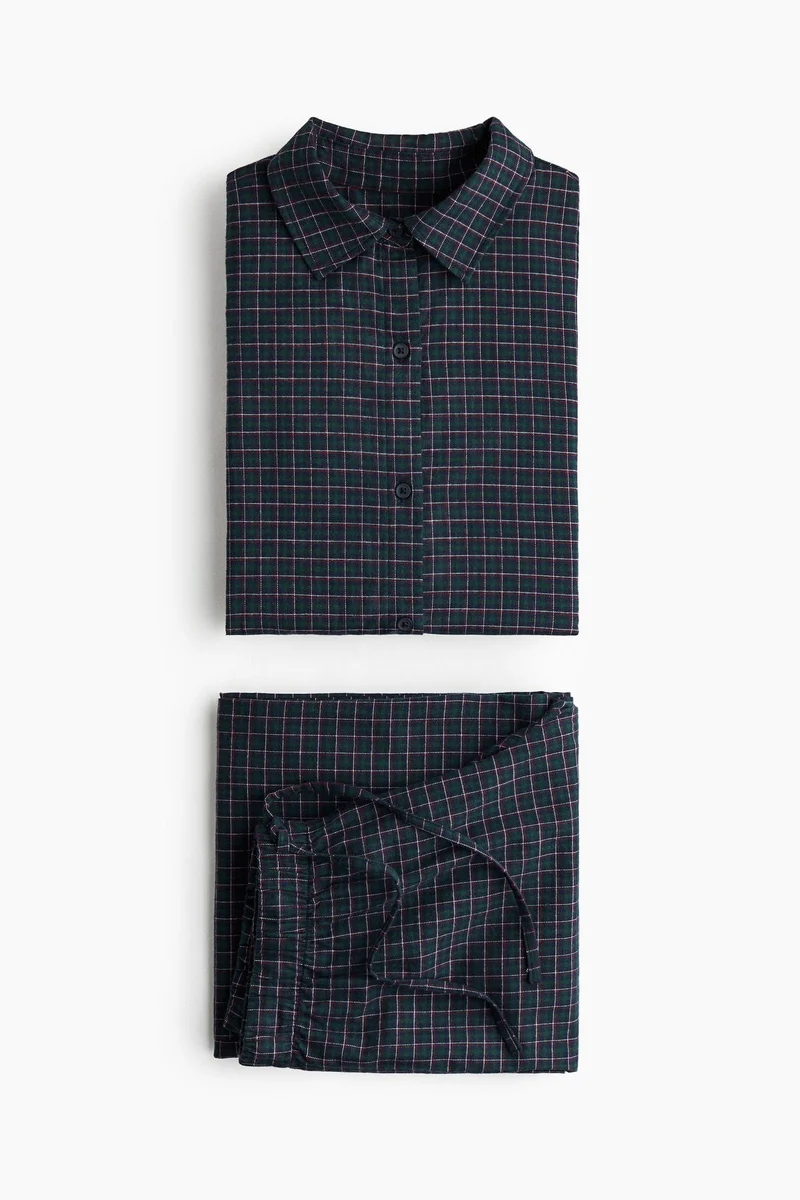 H&M Cotton flannel pyjamas