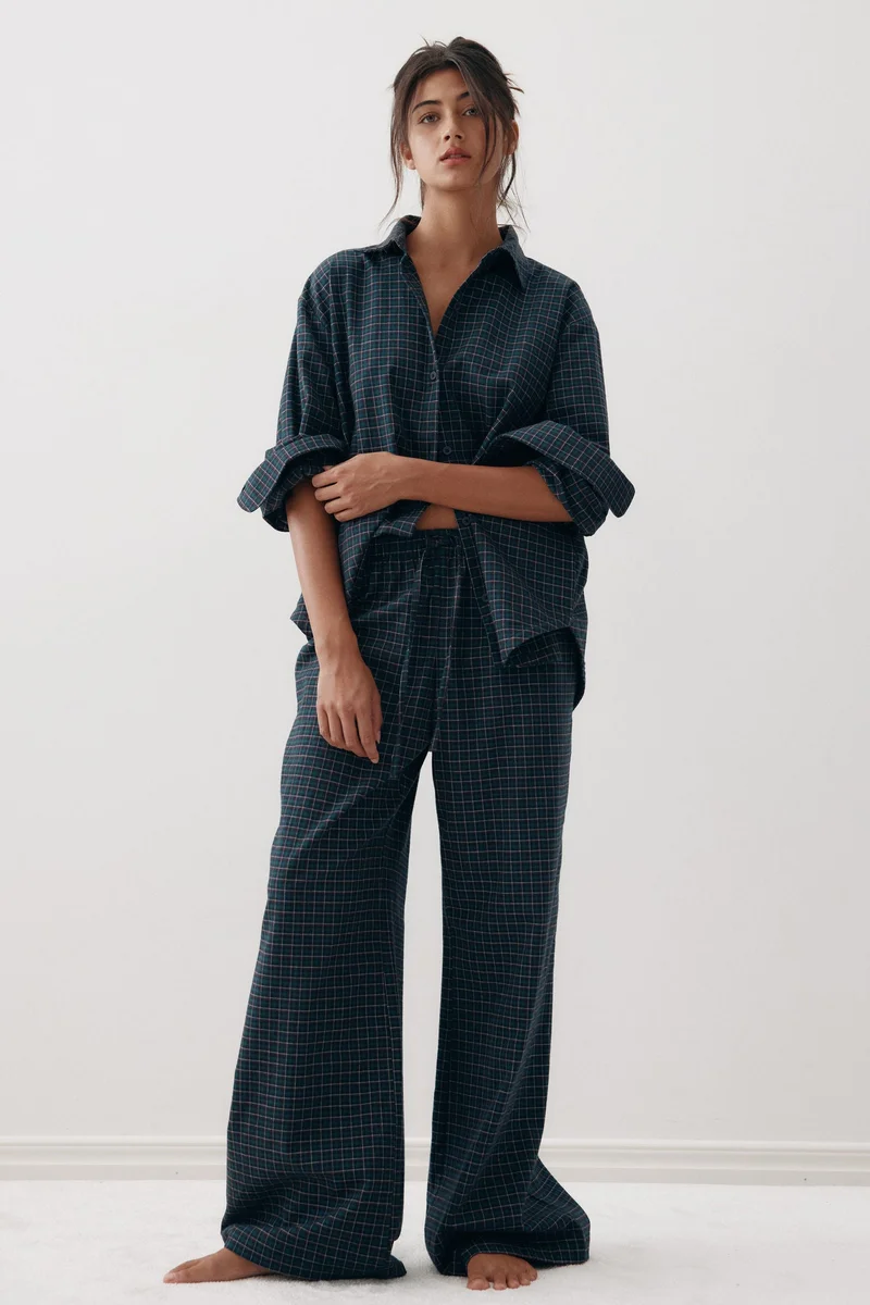 H&M Cotton flannel pyjamas