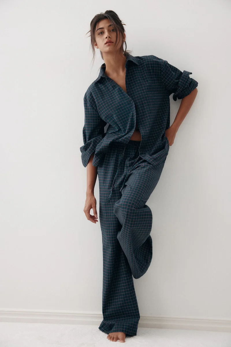 H&M Cotton flannel pyjamas