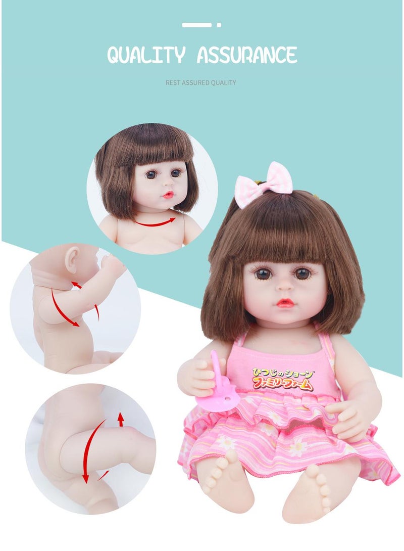 general Reborn Baby Doll Simulated Enamel Baby Doll Children's Toy 39cm - Image 3