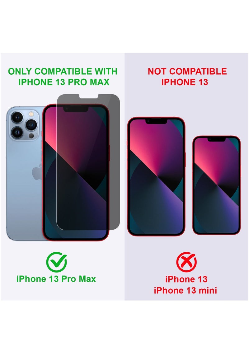 PRIMEEIGHT - PRIMEEIGHT iPhone 13 Pro Max Privacy Screen Protector 6.7 Inch Display - Ultra Thin 9H Hardness Tempered Glass iPhone 13 Pro Max Pack of 2 - Easy to Install HD Privacy Screen. - Image 1