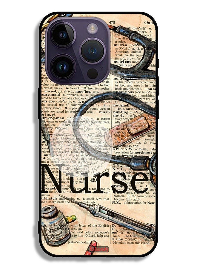 Tolwak Apple iPhone 14 Pro Protective Case Nurse Vintage Tools - Image 2