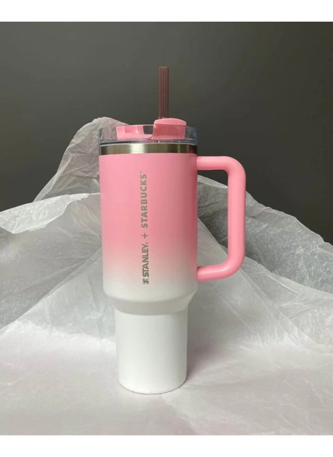 Stanley - Stanley Cup Quencher X Starbucks H2.0 Sweet Pink made of stainless steel 40 oz - Image 1