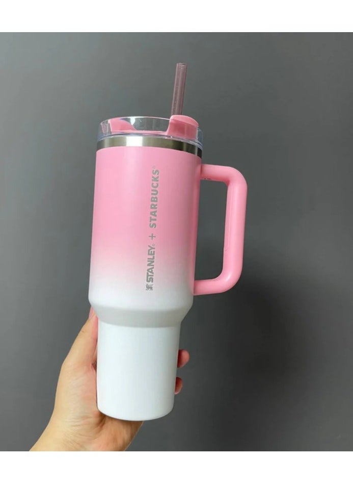 Stanley - Stanley Cup Quencher X Starbucks H2.0 Sweet Pink made of stainless steel 40 oz - Image 1