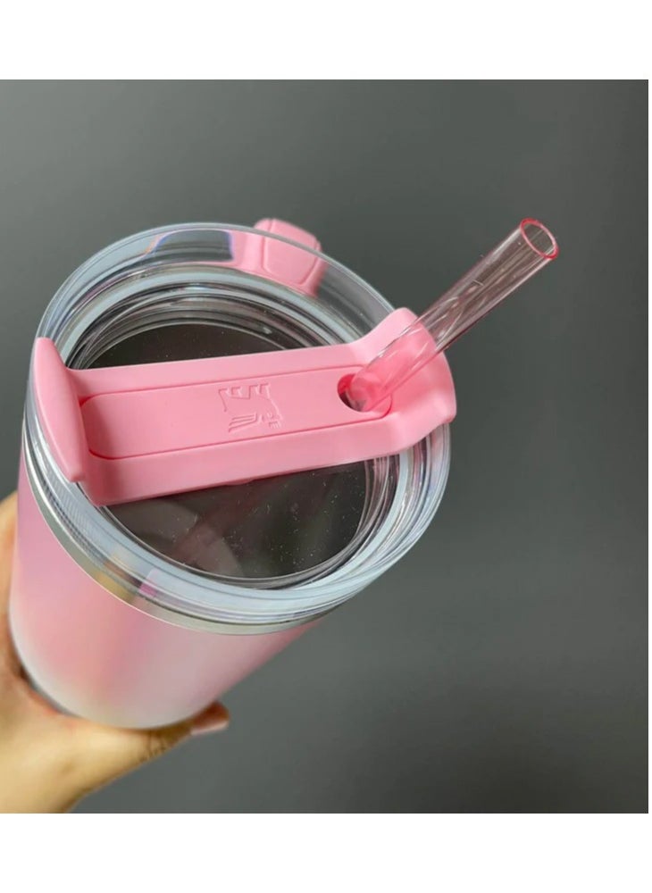 Stanley - Stanley Cup Quencher X Starbucks H2.0 Sweet Pink made of stainless steel 40 oz - Image 1