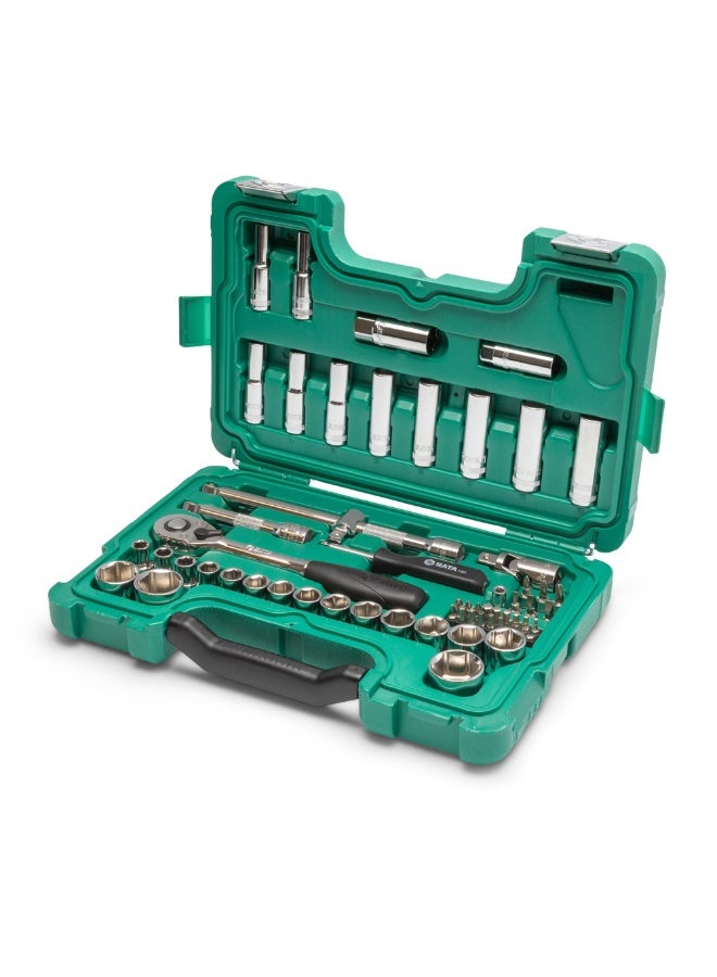 SATA ST09007SJ 60-Piece 1/2" Drive 6 Point Metric Socket Set - Image 2