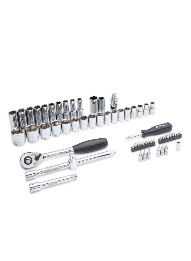 SATA ST09007SJ 60-Piece 1/2" Drive 6 Point Metric Socket Set - Image 4