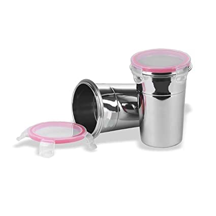 KIDINGTON Leak Proof Food Grade Stainless Steel Tumbler for Coffee Tea Beer Milk Lassi Butter Milk Glass Tumbler 600ml - Image 4