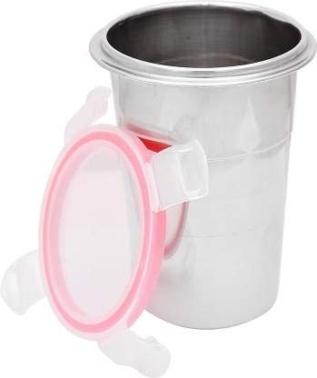 KIDINGTON Leak Proof Food Grade Stainless Steel Tumbler for Coffee Tea Beer Milk Lassi Butter Milk Glass Tumbler 600ml - Image 3