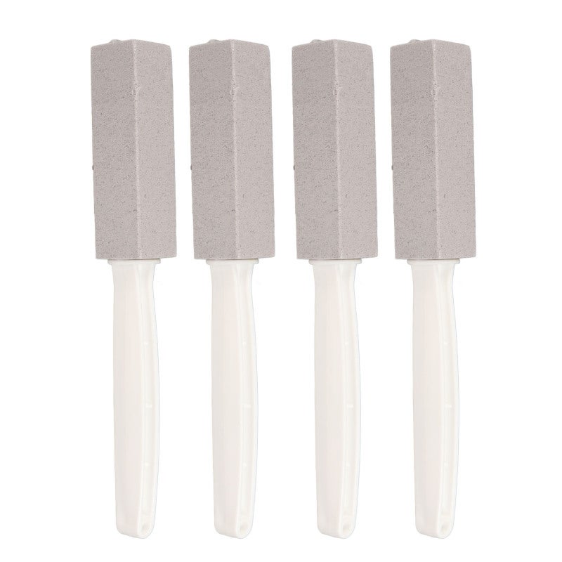 Pumice Stone Toilet Cleaner: 1 Extra Long Handle - Natural Stone Limescale & Hard Water Stain Remover for Bathroom Ceramic Porcelain Surfaces, Gardening & Shop Tools - Image 1