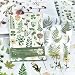 DAPUTOU 400PCS Plants Floral Scrapbook Stickers Kit Vintage Fern Flowers Green Transparent Waterproof Stickers Book for Scrapbooking Supplies Aesthetic Junk Journal Journaling Craft 20Page - Image 2
