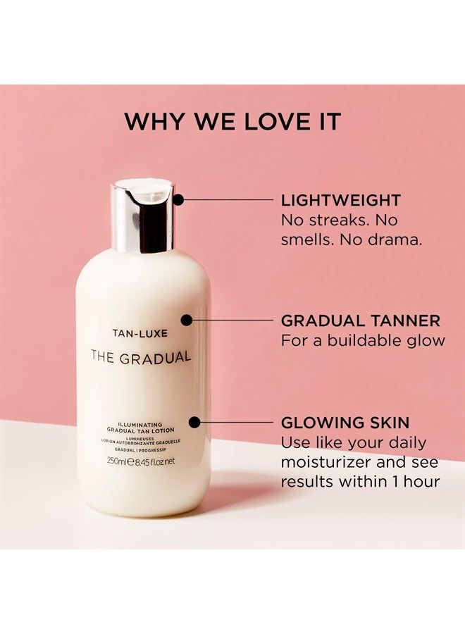 TAN-LUXE التدريجي - لوشن تان مضيء تدريجي، 250 مل - خالي من القسوة والسموم - Image 2