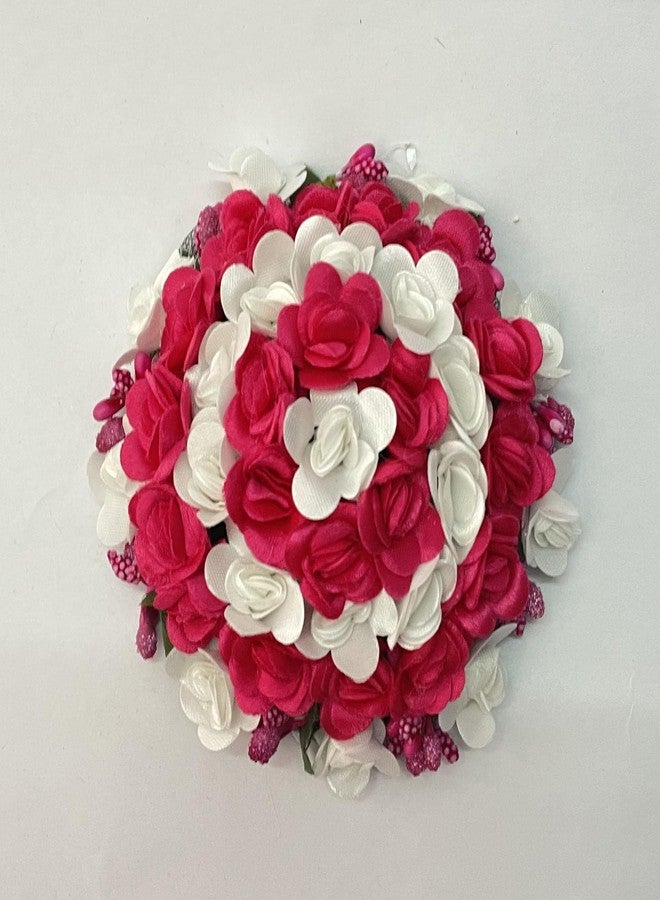 Maahal Bun Juda Maker Flower Gajra Hair Accessories - For Bridal Women and Girls Multi-1Pc - Image 1