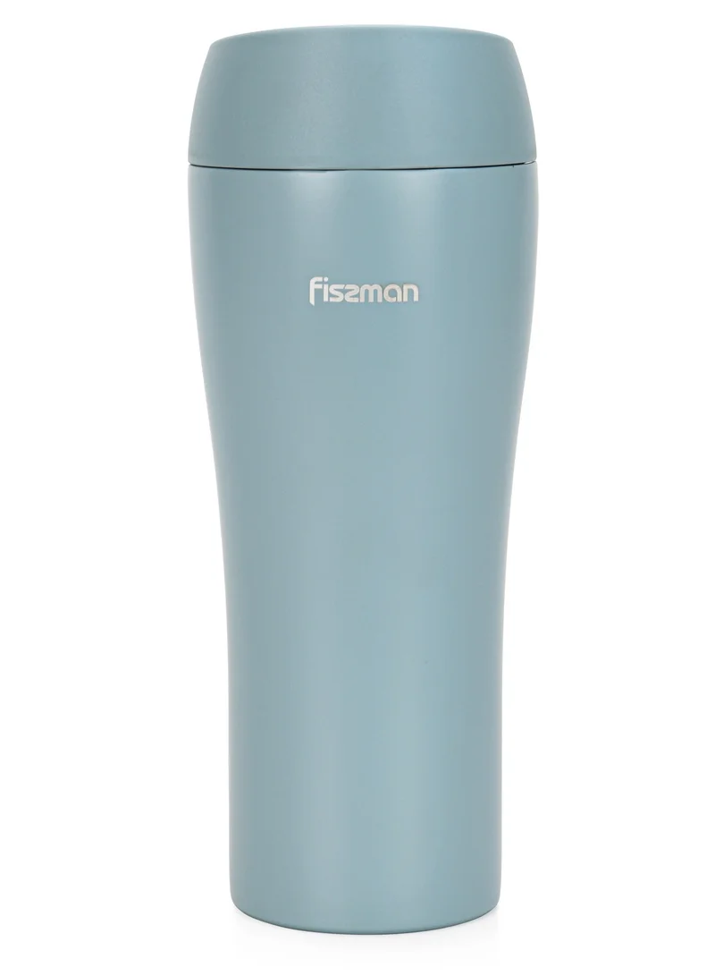 Vacuum Insulated Bottle 420mL, Double Wall Stainless Steel Vacuum Travel Bottle with Spill-Proof Silicone Sealed Lid