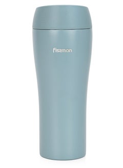 Fissman Vacuum Insulated Bottle 420mL, Double Wall Stainless Steel Vacuum Travel Bottle with Spill-Proof Silicone Sealed Lid  - Image 1
