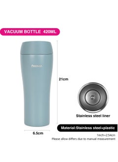 Fissman Vacuum Insulated Bottle 420mL, Double Wall Stainless Steel Vacuum Travel Bottle with Spill-Proof Silicone Sealed Lid  - Image 3