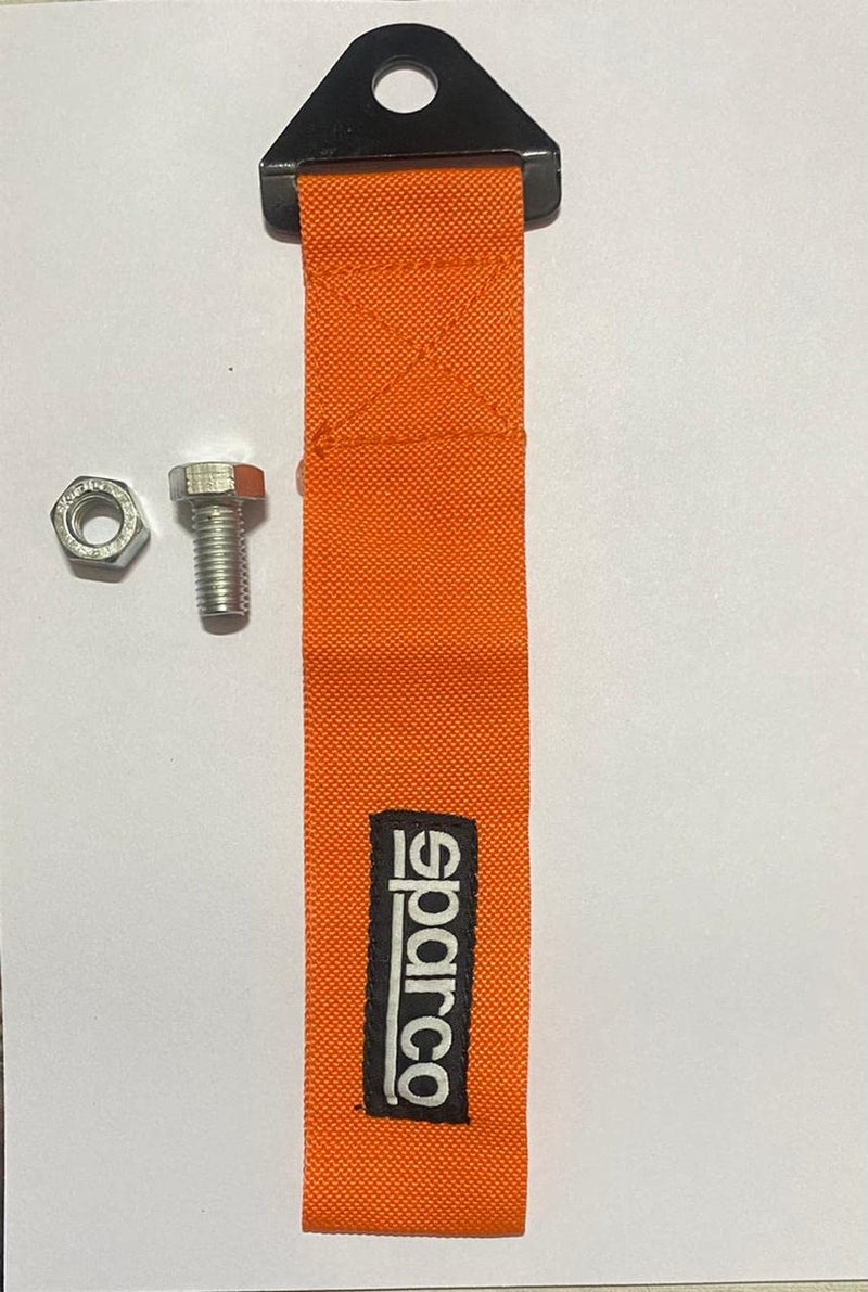 AUTO MT SPARCO CAR & Truck Tow Strap (Nylon, 1000 kg Pull Capacity) (Orange) by SPARCO - Image 2