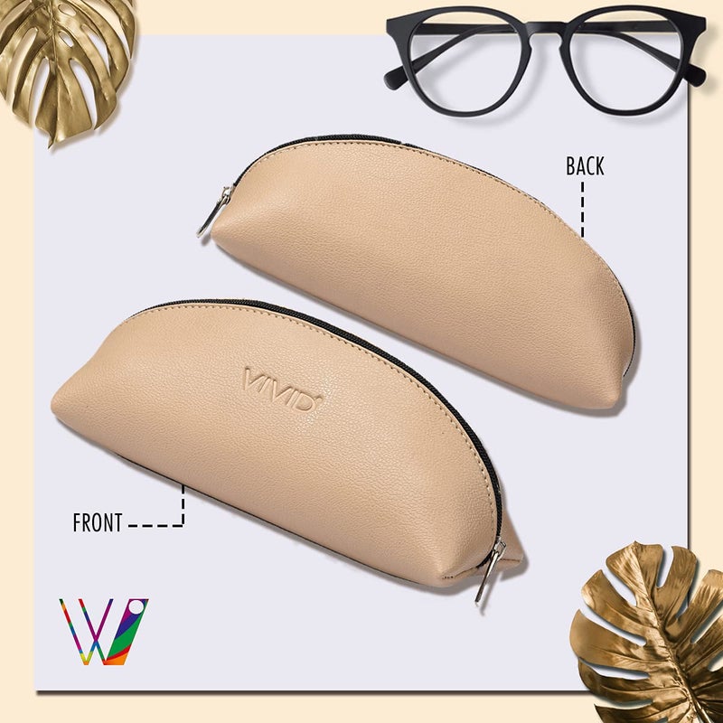 VIVID Vision Unisex Adult Lightweight Eyewear Specs Case Cover | Protect Eye Glasses | Chashma Dibbi | Spectacle Box | Closure - Zipper | Faux Leather - Image 4