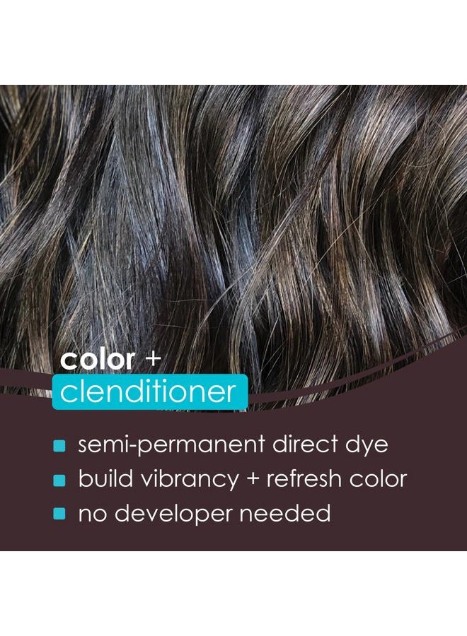 KERACOLOR Keracolor Color + Clenditioner 3-in-1 Color-Depositing Conditioner, Gently Cleanses & Conditions, Semi-Permanent Espresso Hair Color, 12 Fl Oz - Image 2