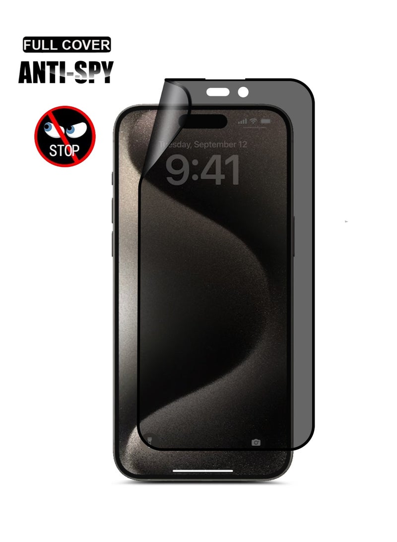 Techie Privacy Matte Film Ceramic Screen Protector for Apple iPhone 15 Plus - Image 2