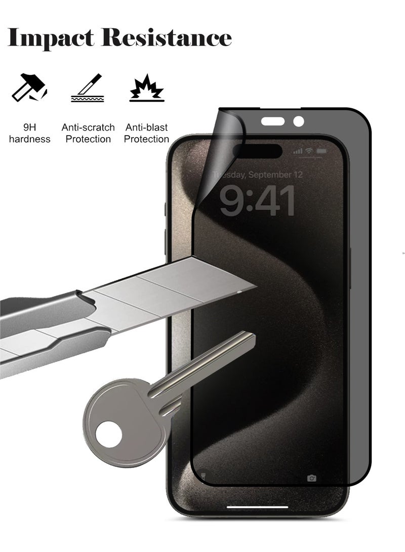 Techie Privacy Matte Film Ceramic Screen Protector for Apple iPhone 15 Plus - Image 4