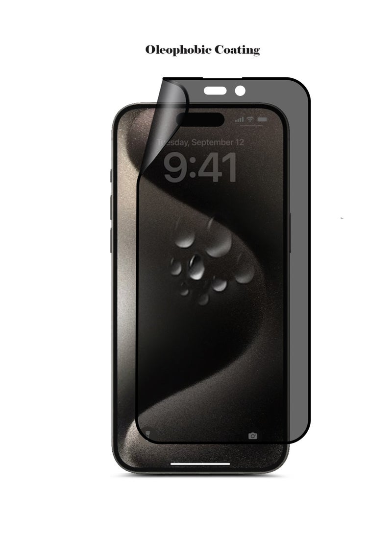 Techie Privacy Matte Film Ceramic Screen Protector for Apple iPhone 15 Plus - Image 3