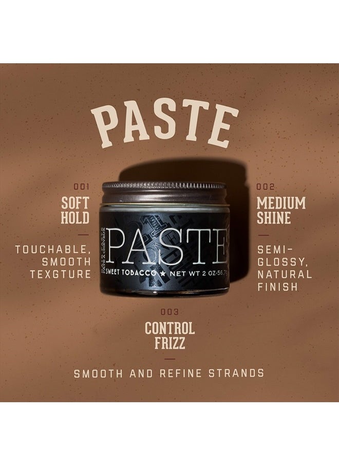 18.21 Man Made Hair Paste Pomade with Natural Shine Finish for Men, Sweet Tobacco, 2 Ounce  - Image 3