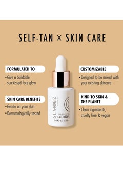 St. Moriz St Moriz Advanced Self Tanning Drops for Face - Tan Boosting Face Drops - Self Tanner Bronzing Drops for Face - Face Tanning Drops to Add to Moisturizer (0.51 fl oz)  - Image 2