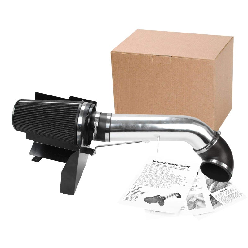 SUPERFASTRACING 4 Cold Air Intake System  Heat Shield Replacement for 19992006 GMCChevy V8 48L53L60L Silverado 150025003500 Black