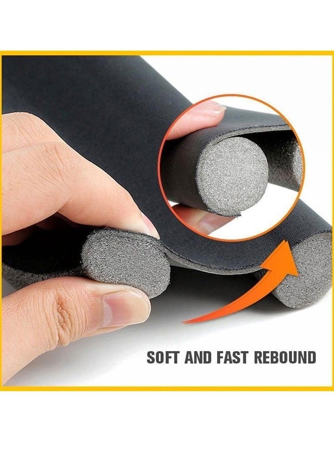 Aikenn Door Draft Stopper, 95cm Length Under Door Seal, Double-Sided Breeze Blocker, Cuttable Foam Cotton Door Bottom Seal Strip for Windproof, Soundproof, Dustproof and Insectproof, Grey - Image 4