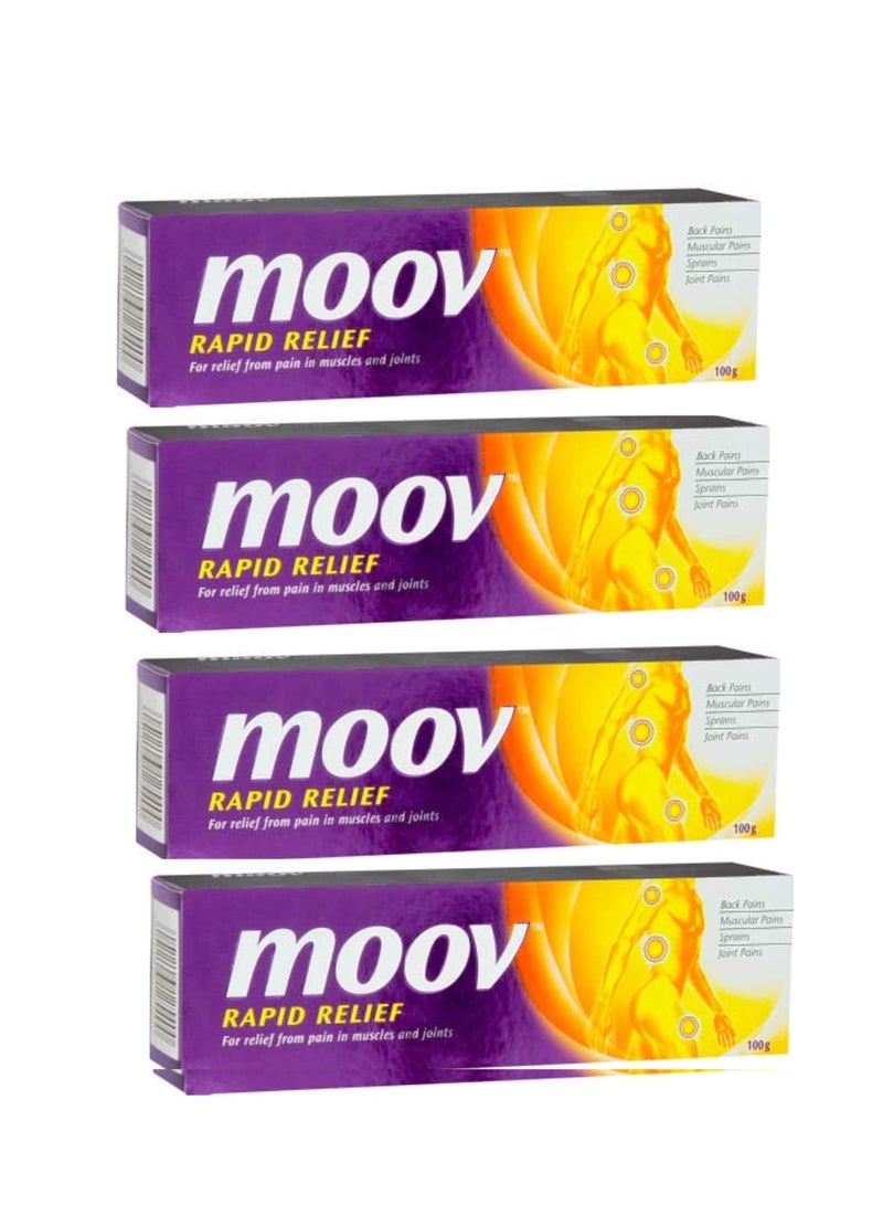 Moov Pain Relief Cream for Muscle & Joint Pain – 100g × 4 Pieces - Image 1