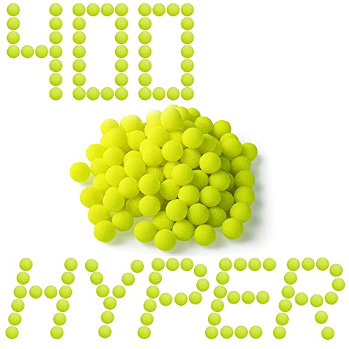 YTSWELE 400 Rounds Refill Balls Ammo for Nerf Hyper Blaster Series Stock Up Hyper Games - Image 1