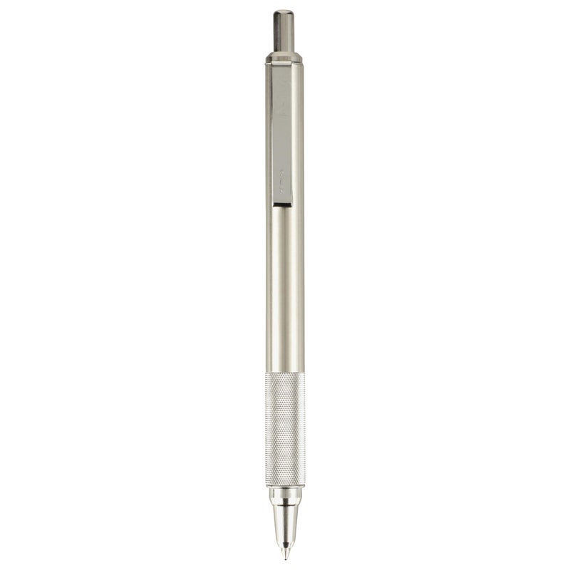 Zebra Pen F-701 Retractable Ballpoint Pen, Stainless Steel Barrel, Fine Point, 0.8mm, Black Ink, 1-Pack - Image 2