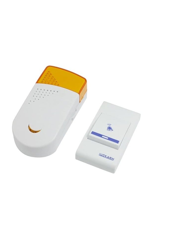 جرس باب لاسلكي موسيقي عن بعد مع مفتاح مركب، متعدد الألوان