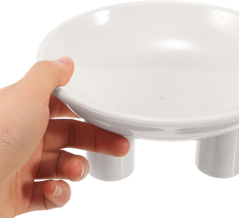 Elevated Cat Bowl Raised Pet Feeding Bowl White with Wide Opening 3-Legged Design Neck Protection Suitable for Cats and Small Dogs - Image 4
