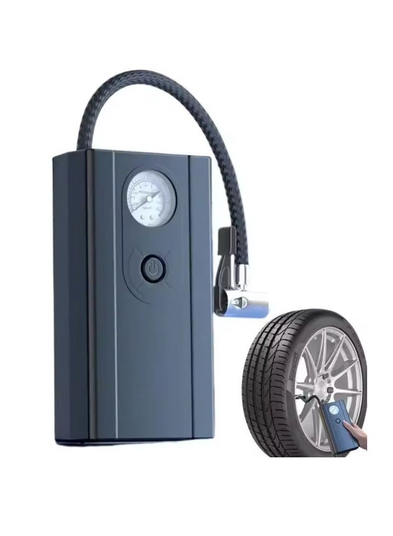 SUITU Portable Air Compressor | Compact Tire Inflator with Analog Gauge ...
