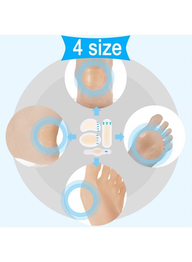 Satinior Blister Pads Bandages Blister Gel Guard Waterproof Blister Prevention Cushions for Fingers Toes Forefoot and Heel (20 Pieces) - Image 3
