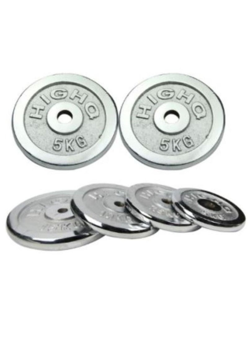 H PRO - Weight plates for barbell and dumbbells 5kg*2 - Image 1