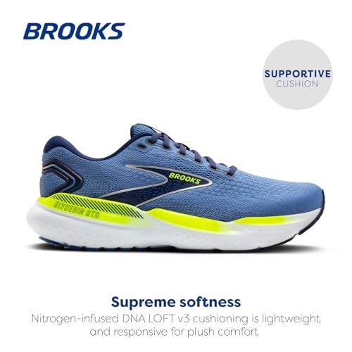 Brooks Men's Glycerin GTS 21 Supportive Running Shoe - Blue/Peacoat/Nightlife - 9.5 Medium - Image 2