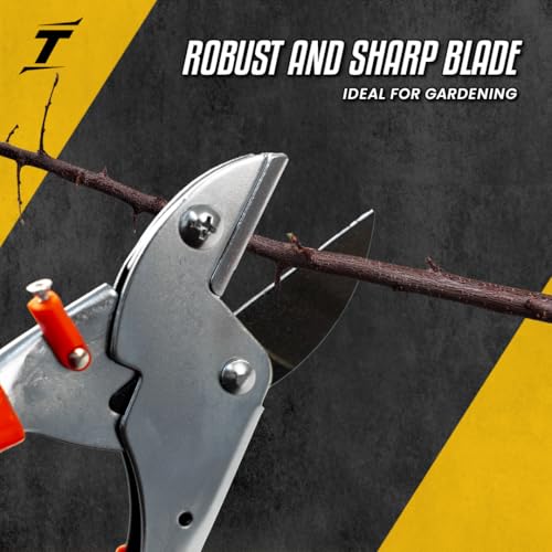 TOMAHAWK® Anvil Pruner – For Dry & Woody Stems | 185mm Blade, 16mm Max Cutting Diameter | TAP200 | High-Carbon Steel Blade, Metal Handle with PVC Grip, Rust Resistant - Image 3