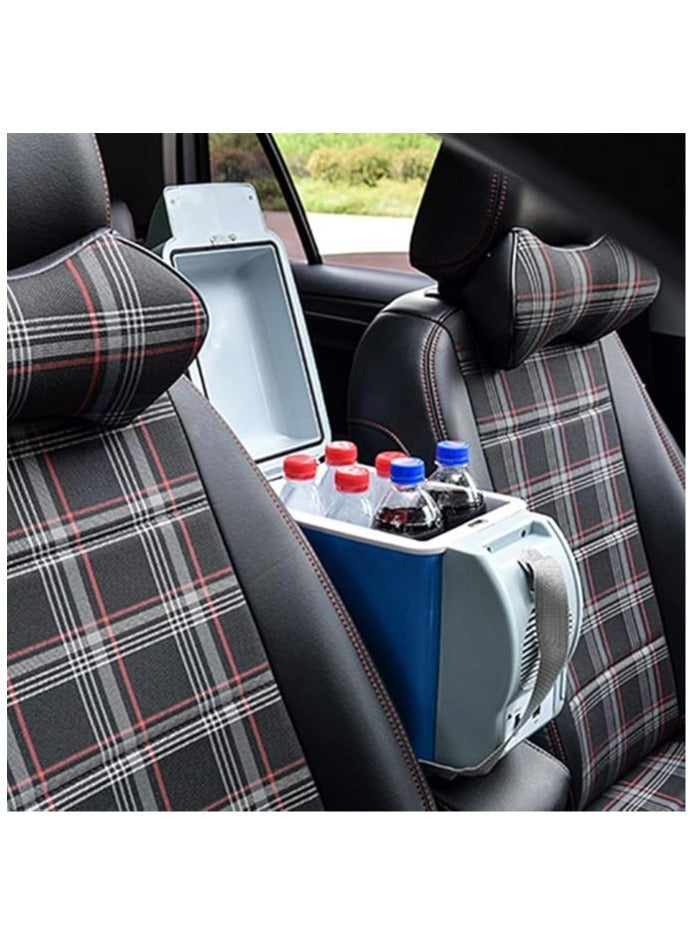 ELTRAZONE 12V Car Refrigerator, Compact Dual-Function Mini Car Fridge Freezer for Camping, Travel, Road Trips, Quiet Lightweight Portable Cooler Box, Car Fridge with Adjustable Strap - Image 4