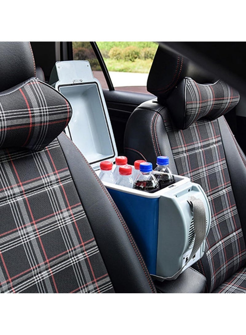 ELTRAZONE 12V Car Refrigerator, Compact Dual-Function Mini Car Fridge Freezer for Camping, Travel, Road Trips, Quiet Lightweight Portable Cooler Box, Car Fridge with Adjustable Strap - Image 3