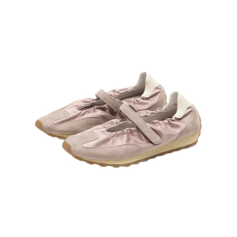 Women's Low Top Sneakers Thick Sole Ballet Velcro Mary Jane - Image 5