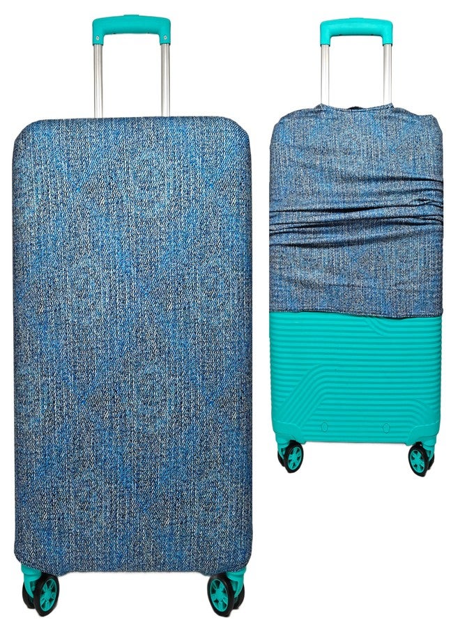 NT CREATION Printed Luggage Cover for Traveling Bag & Suitcase - Stretchable & Scratchproof Trolley Protector with Velcro Lock & Lightweight Washable Material(Suitcase Bag Not Included, Only Cover in Product) - Image 1