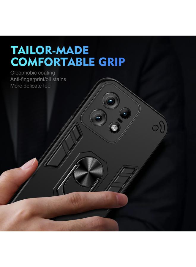 S-TOP Case For Motorola Edge 50 Pro Shockproof Metal Ring Holder Phone Case - Image 5